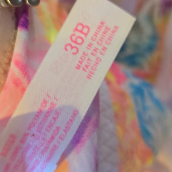 PINK Victoria's Secret Vibrant Floral Multi-Color Bustier - Picture 9 of 9